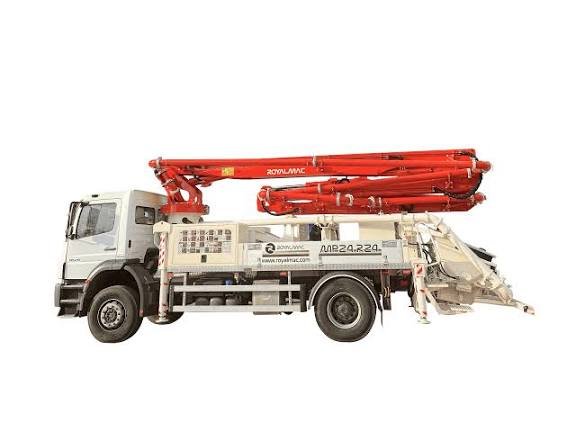 Truck mounted concrete pump
